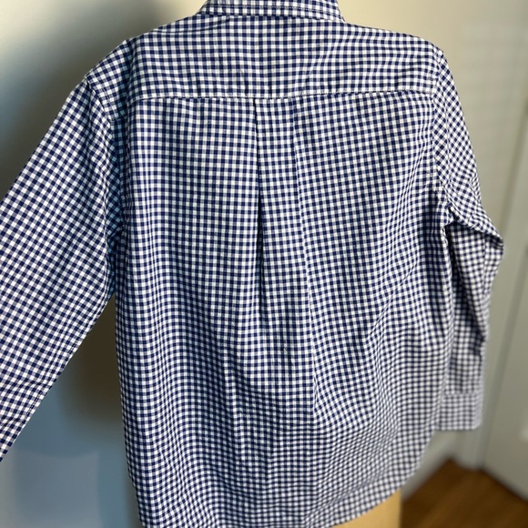 Ralph Lauren blue and white checkered button down boys size 5 - Picture 5 of 6